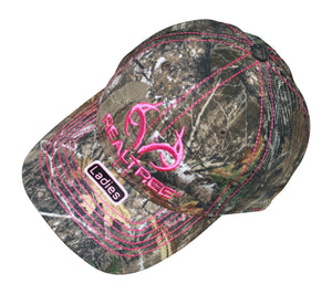 Realtree Mossy Oak Muddy Girl Bass Pro Pink Camo Antler Logo Cap Hat Visor Camo chique