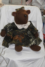 Load image into Gallery viewer, Mossy Oak Camo Vintage-Style Plush Teddy Bear Stuffed Animal Dress Doll 19&quot;, Artisan, Handcrafted in USA - Camo Chique &amp; Spa Boutique
