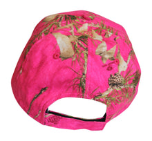 Load image into Gallery viewer, Mossy Oak Hot Pink Camo Cap Womens Hat Wicking Sweatband, Structured - Camo Chique &amp; Spa Boutique

