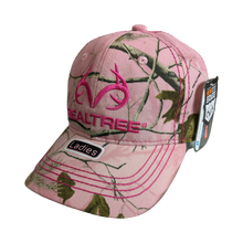Load image into Gallery viewer, Realtree Pink Camo Logo Cap, Realtree AP Pink Camo Logo Cap Hat Visor, Structured, Mid-Crown, Curved, Vel-cro Back, Sweatband - Camo Chique &amp; Spa Boutique
