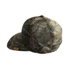 Load image into Gallery viewer, Realtree Edge Logo Camo Flat Classic High Crown Trucker Cap Hat with Wicking Sweatband Mesh Snap Back - Camo Chique &amp; Spa Boutique
