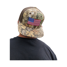 Load image into Gallery viewer, Realtree Patriotic US USA American Flag Classic Edge Camo Trucker Hat Cap - Camo Chique &amp; Spa Boutique
