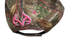 Load image into Gallery viewer, Realtree Mossy Oak Muddy Girl 3D Logo Hot Pink Camo Cap Hat visor apron for Women Ladies Fit
