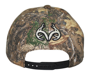 Realtree 3D Logo Camo Deer Hunting Trucker Cap Hat for Men - Precurved Bill, Mid Profile Structured, Snapback, Sweatband - Camo Chique & Spa Boutique
