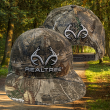 Load image into Gallery viewer, Men&#39;s Realtree 3D Logo Flat Camo Mesh Trucker Cap Hat (RT EDGE) Snapback HIGH CROWN Structured Wicking Sweatband - Camo Chique &amp; Spa Boutique
