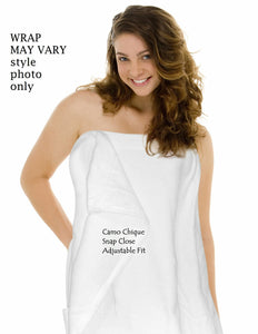 Plus Size Luxury Spa Wrap Bath Towel Shower Wrap 1X 2X 3X 4X 5X 6X - Camo Chique & Spa Boutique