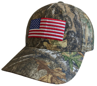 Realtree Embroidered Flag Patriotic Hunting Camo Cap Hat (RT Edge) Mid Profile Snapback Hunting Camo Hat… - Camo Chique & Spa Boutique