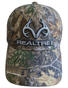 Realtree RT Edge 3D Tan Antler Logo Low-Mid Crown Structured Hunting Camo Mesh Back Snapback Precurved Trucker Cap Hat - Camo Chique & Spa Boutique