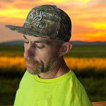 Load image into Gallery viewer, Realtree Edge Logo Camo Flat Classic High Crown Trucker Cap Hat with Wicking Sweatband Mesh Snap Back - Camo Chique &amp; Spa Boutique
