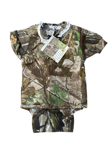 Realtree APG Baby Diaper Shirt Creep T-Shirt One Piece Snap Bottom Romper 18-24 MO