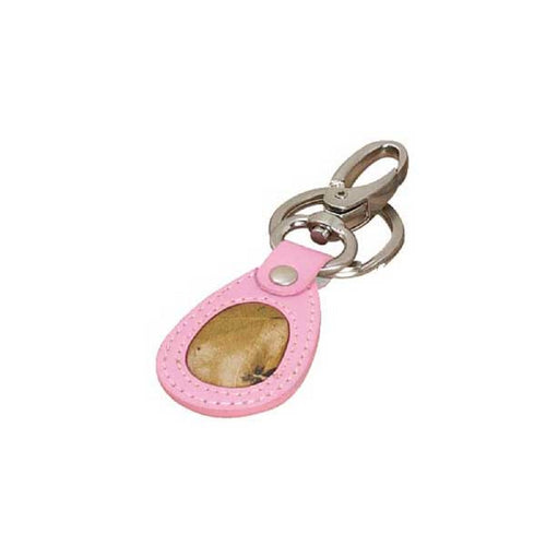 Mossy Oak & Pink Camo Leather Camo Key Ring Keychain by Webers Camo Leather Key chain - Camo Chique & Spa Boutique
