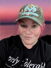 Load image into Gallery viewer, Womens Realtree Edge 3-D Logo Teal Turquoise Blue Green Aqua Camo Canvas Cap Hat - Camo Chique &amp; Spa Boutique
