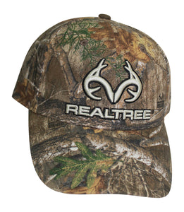 Realtree 3D Logo Camo Deer Hunting Trucker Cap Hat for Men - Precurved Bill, Mid Profile Structured, Snapback, Sweatband - Camo Chique & Spa Boutique