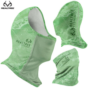 Realtree Fishing Lime Green Buff Face Mask Neck Gaiter Super Lightweight Breathable