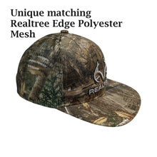 Load image into Gallery viewer, Realtree 3D Antler Logo Flat Camo Mesh High Crown Trucker Cap Hat (RT EDGE) Snapback HIGH CROWN Structured Wicking Sweatband - Camo Chique &amp; Spa Boutique
