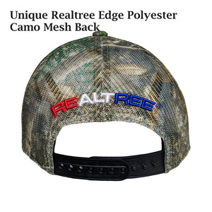 Realtree Embroidered Flag Patriotic Hunting Camo Cap Hat (RT Edge) Mid Profile Snapback Hunting Camo Hat… - Camo Chique & Spa Boutique