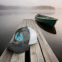 Load image into Gallery viewer, Womens Realtree Fishing Teal - Blue Hook Antler Logo Meshback Cap Hat, Ladies Fit
