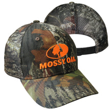 Load image into Gallery viewer, Mossy Oak Blaze Orange Camo MESH Trucker Cap Hat (Break Up) Sweatband Mid Profile Structured 6 Panel - Camo Chique &amp; Spa Boutique
