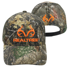 Load image into Gallery viewer, Realtree Edge Blaze Logo Camo Mesh Trucker Cap Hat Snapback Wicking Sweatband Structured Mid-Profile Precurved Visor Camouflage Cap - Camo Chique &amp; Spa Boutique
