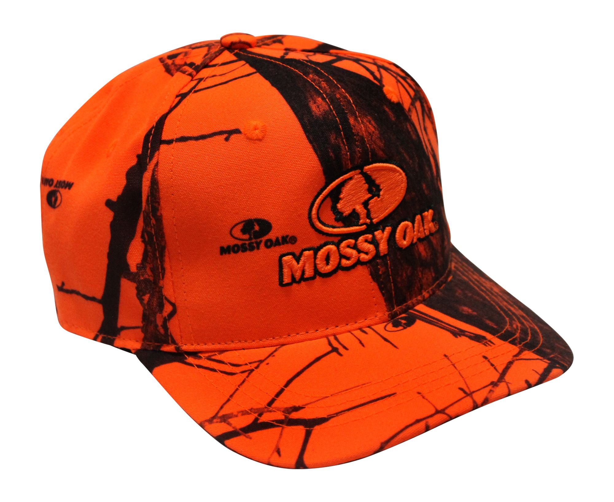 Mossy Oak Blaze Orange Camo 3D Logo Trucker Cap Hat, Slightly Curved V –  Camo Chique & Spa Boutique