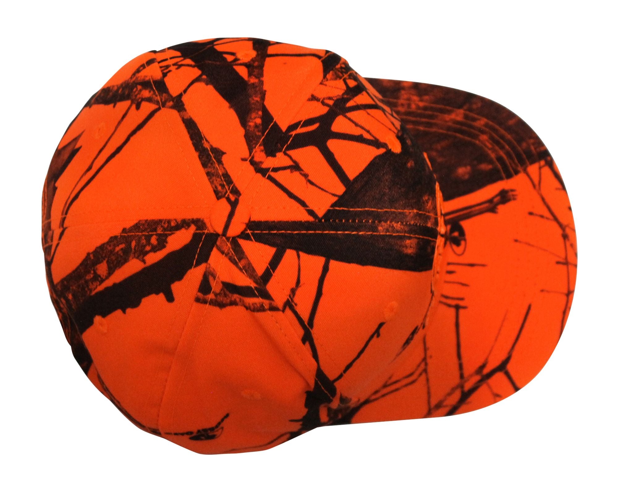 Mossy Oak Blaze Orange Camo 3D Logo Trucker Cap Hat, Slightly