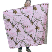 Load image into Gallery viewer, Realtree Pink Camo Throw Blanket 50x60 Faux Suede Camo Super Soft Backing - Camo Chique &amp; Spa Boutique
