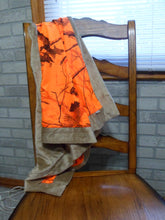 Load image into Gallery viewer, Carstens Realtree Mossy Oak Blaze Orange Infant Toddler Baby Receiving Swaddle Blanket Bib
