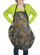 Load image into Gallery viewer, Mossy Oak Camo Twill Ruffle Hostess Apron OSFM S-2X Crafted in USA - Camo Chique &amp; Spa Boutique
