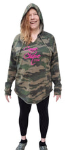 Load image into Gallery viewer, Camo Chique Pink Logo Camo Forest Green Woodland Military 2X Hoodie Hooded Sweatshirt Pullover - Camo Chique &amp; Spa Boutique
