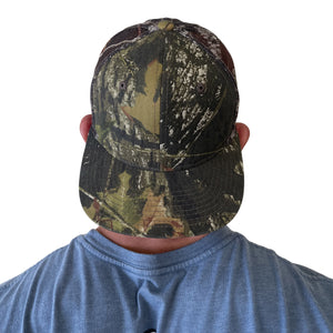 Mossy Oak Camo Trucker Hat Cap Wicking Sweatband Mesh Snap Back BU Break Up Cap - Camo Chique & Spa Boutique