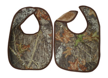 Load image into Gallery viewer, realtree mossy oak true timber camo camouflage carstens baby bib set of 2 super soft bibs mossy oak pink baby blanket cap hat scarves scrunchies
