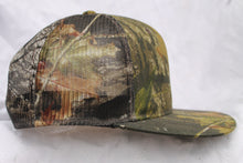 Load image into Gallery viewer, Mossy Oak Camo Trucker Hat Cap Wicking Sweatband Mesh Snap Back BU Break Up Cap - Camo Chique &amp; Spa Boutique
