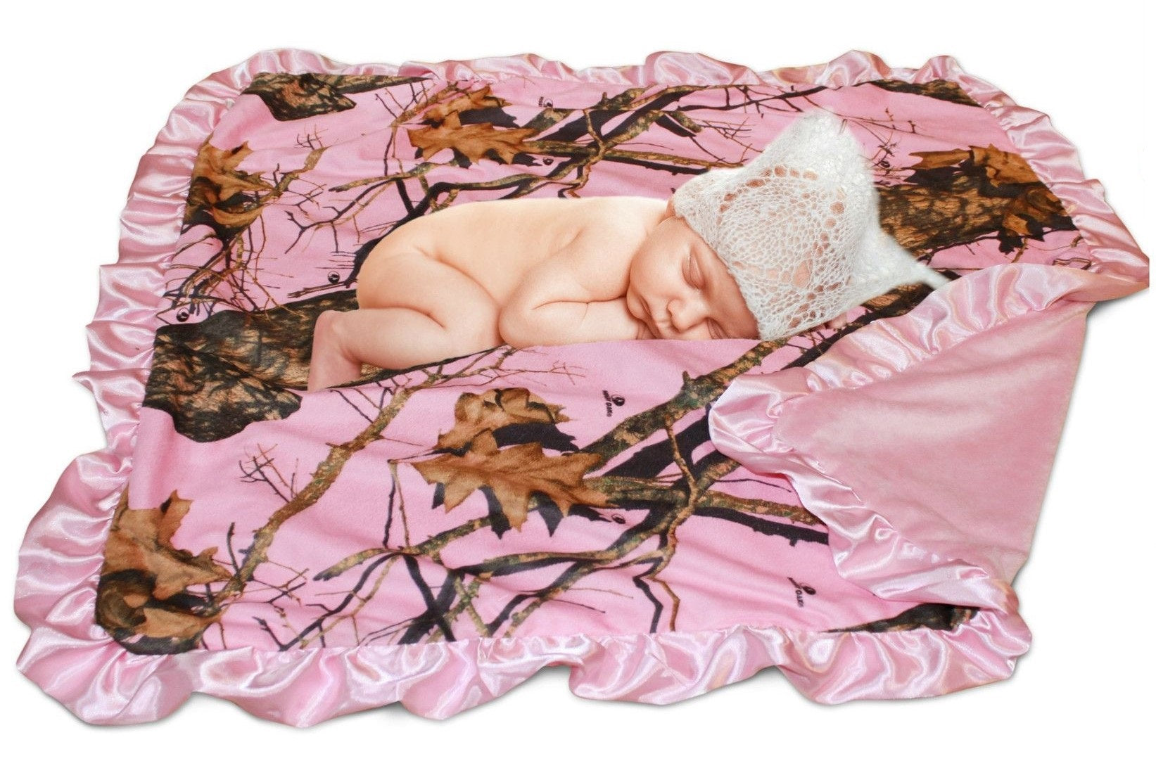 Pink Camouflage Blanket, Blanket