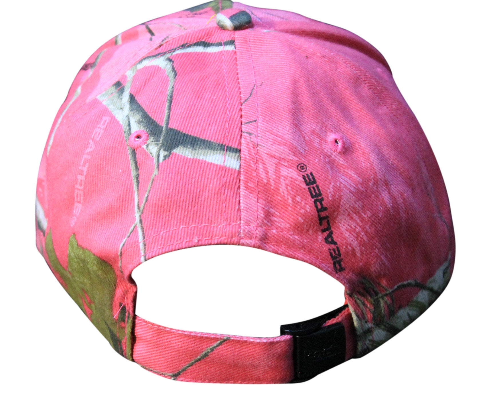 Hot Pink Camo Cap Hat - Realtree AP - Ladies Fit Mid Profile