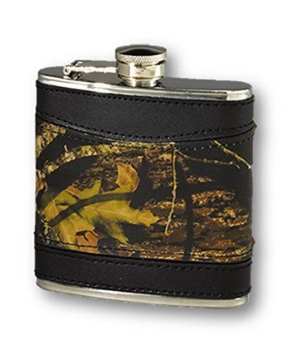 Mossy Oak Camo Leather Hip Flask by Weber's Camo Leather - Camo Chique & Spa Boutique